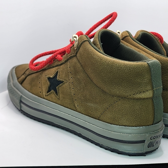 Converse One Star Leather Hightops - Picture 8 of 9
